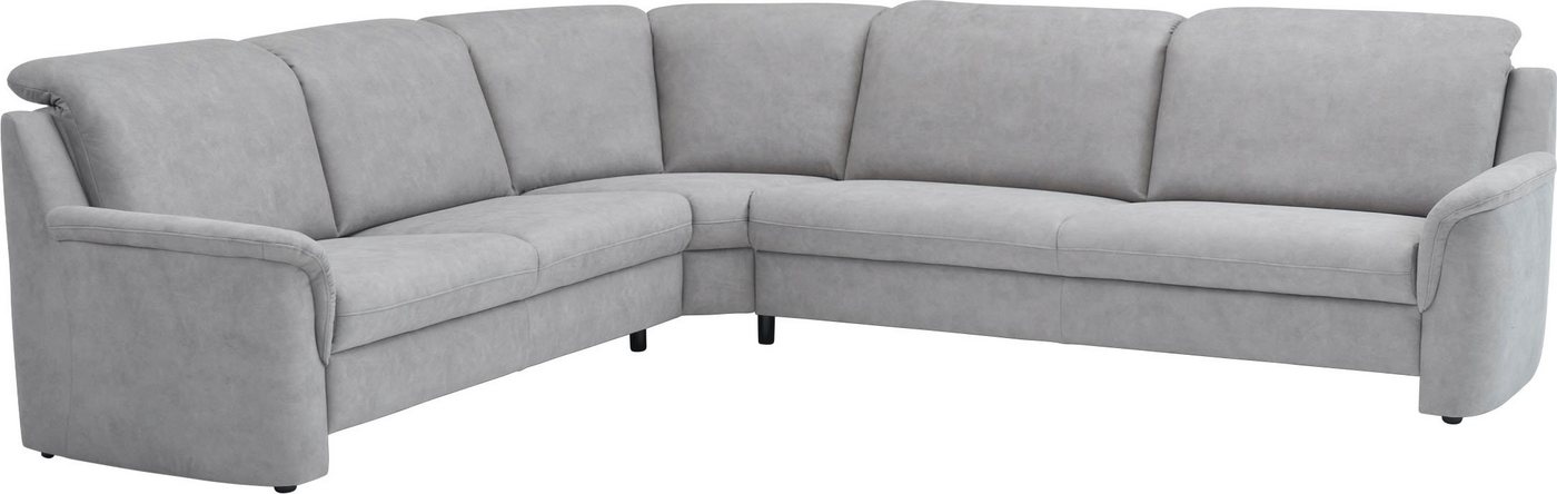 VILLA BECK Ecksofa Garda L-Form, 4 Teile, inklusive Kopfteilverstellung, Stellmaß 277x245cm von VILLA BECK