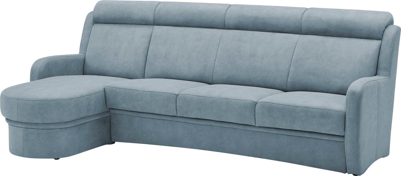 VILLA BECK Ecksofa Varese, 2 Teile, Kopfteilverstellung, wahlweise mit Sitzvorzug, in Sitzhöhe 46 cm von VILLA BECK