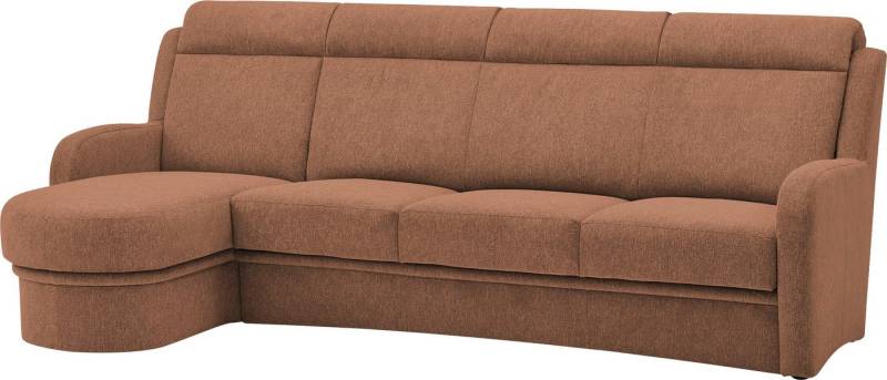 VILLA BECK Ecksofa Varese, 2 Teile, Kopfteilverstellung, wahlweise mit Sitzvorzug, in Sitzhöhe 46 cm von VILLA BECK