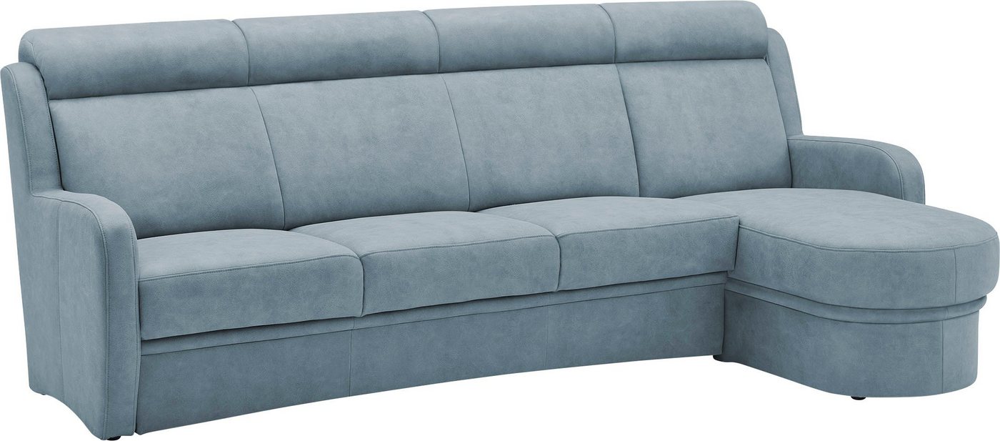 VILLA BECK Ecksofa Varese, 2 Teile, Kopfteilverstellung, wahlweise mit Sitzvorzug, in Sitzhöhe 46 cm von VILLA BECK