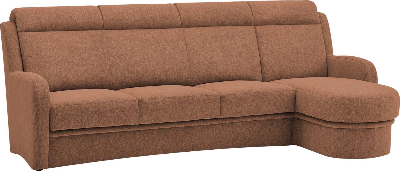 VILLA BECK Ecksofa Varese, 2 Teile, Kopfteilverstellung, wahlweise mit Sitzvorzug, in Sitzhöhe 46 cm von VILLA BECK