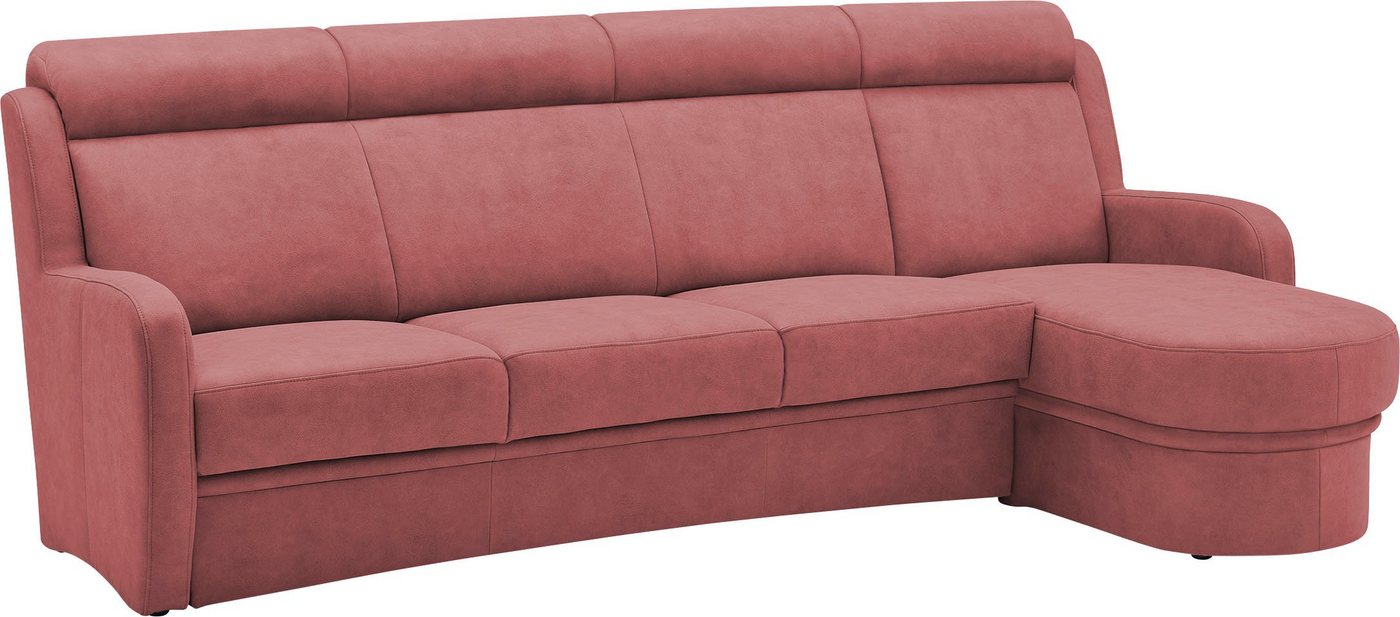 VILLA BECK Ecksofa Varese, 2 Teile, Kopfteilverstellung, wahlweise mit Sitzvorzug, in Sitzhöhe 46 cm von VILLA BECK