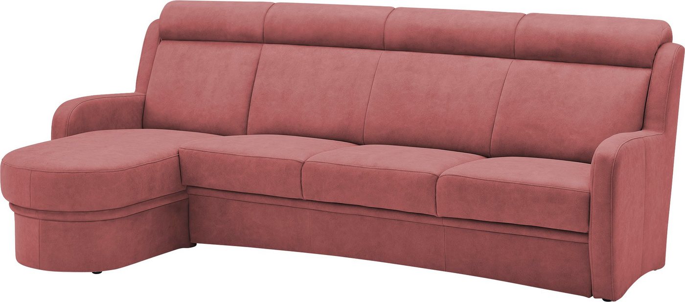 VILLA BECK Ecksofa Varese L-Form, 2 Teile, Kopfteilverstellung, wahlweise mit Sitzvorzug, in Sitzhöhe 46 cm von VILLA BECK