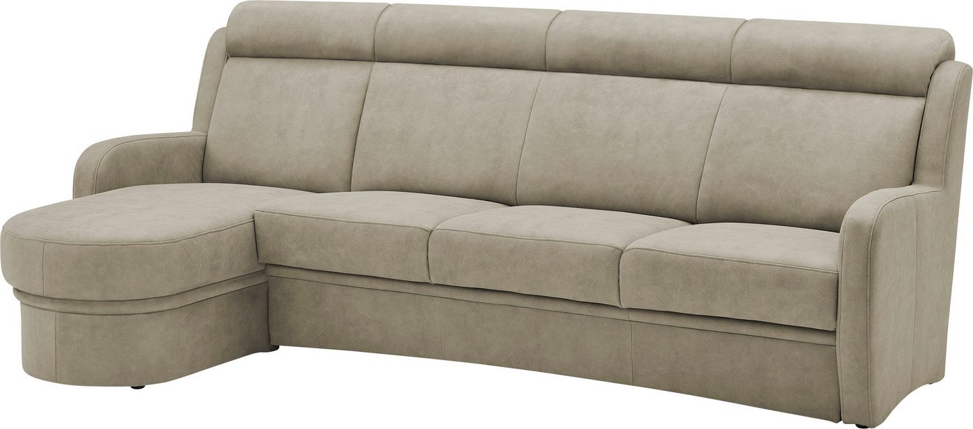 VILLA BECK Ecksofa Varese, 2 Teile, Kopfteilverstellung, wahlweise mit Sitzvorzug, in Sitzhöhe 49 cm von VILLA BECK