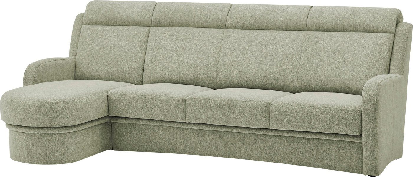 VILLA BECK Ecksofa Varese, 2 Teile, Kopfteilverstellung, wahlweise mit Sitzvorzug, in Sitzhöhe 49 cm von VILLA BECK