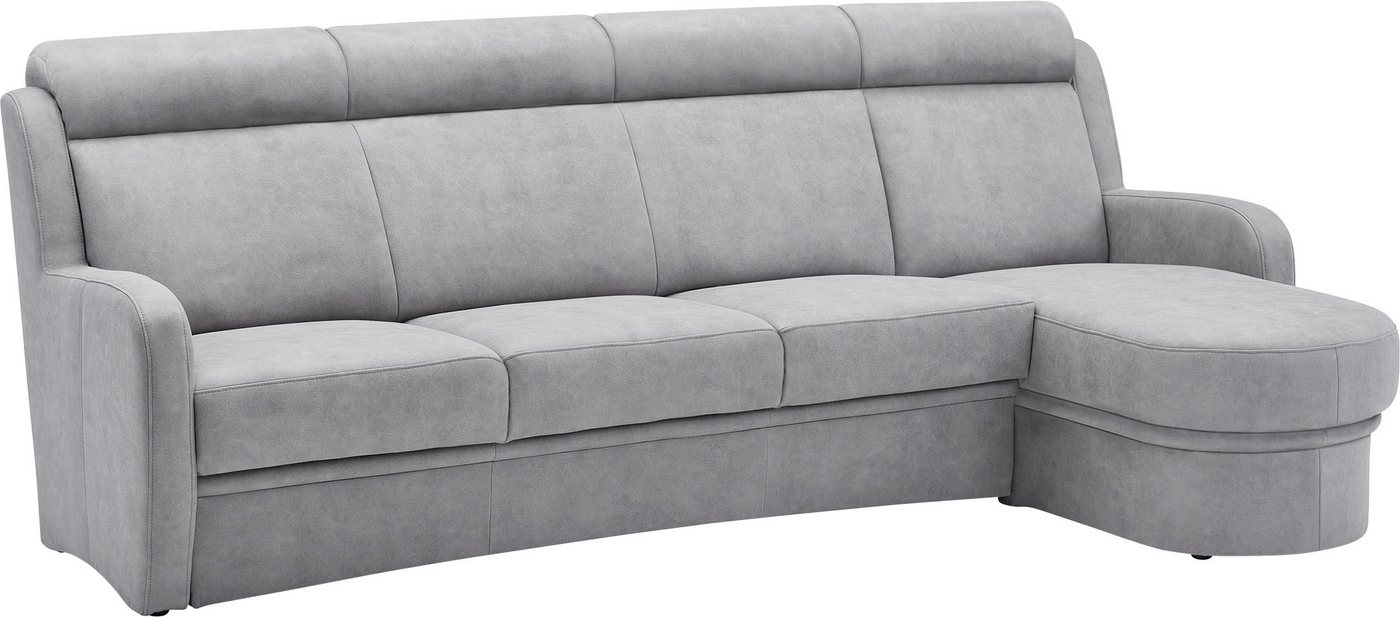 VILLA BECK Ecksofa Varese L-Form, 2 Teile, Kopfteilverstellung, wahlweise mit Sitzvorzug, in Sitzhöhe 49 cm von VILLA BECK