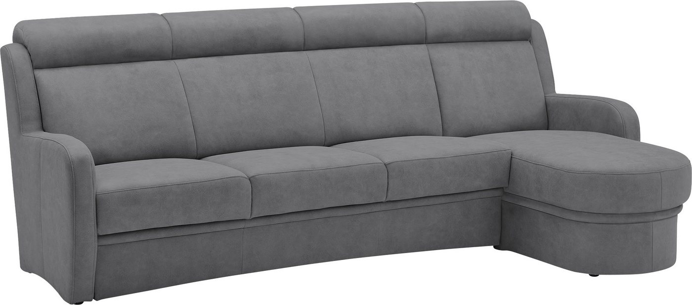 VILLA BECK Ecksofa Varese, 2 Teile, Kopfteilverstellung, wahlweise mit Sitzvorzug, in Sitzhöhe 49 cm von VILLA BECK