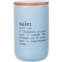 Glas Salz im italienischen Doppelporzellan mit hermetischem Herm in Bambus 750 ml Victary Victionary von VILLA D'ESTE
