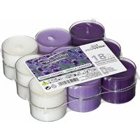 Duftteelichter Vanille -Lavendel, Höhe 2 cm, ø 1,8 cm,18er Pack Duftkerzen - Villa Verde von VILLA VERDE