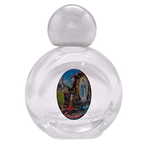 5.1 cm kleine dekorative Weihwasserflasche mit Drehverschluss,tolles katholisches Geschenk für die Erstkommunion und Konfirmation,Aufbewahrung für Weihwasser und gesegnete Öle (Our Lady of Lourdes) 5.1 cm kleine dekorative Weihwasserflasche mit Drehverschluss,tolles katholisches Geschenk für die Erstkommunion und Konfirmation,Aufbewahrung für Weihwasser und gesegnete Öle (Our Lady of Lourdes) von VILLAGE GIFT IMPORTERS