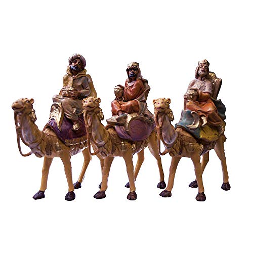 VILLAGE GIFT IMPORTERS Weihnachtskrippenfiguren, 12,7 cm, Motiv DREI Könige mit Kameln, traditionelle Krippenfiguren mit neuen Händlern, handbemalt und hergestellt in Italien VILLAGE GIFT IMPORTERS Weihnachtskrippenfiguren, 12,7 cm, Motiv DREI Könige mit Kameln, traditionelle Krippenfiguren mit neuen Händlern, handbemalt und hergestellt in Italien von VILLAGE GIFT IMPORTERS