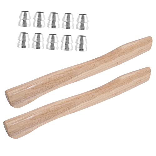 VILLCASE 1satz Axtgriff Aus Holz Praktischer Beilstiel Mit Keilen Ersatzgriff Für Camping Holzgriff Für Optimale Handhabung Und Langlebigkeit von VILLCASE