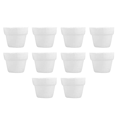 VILLCASE Gartendeko 10 Stück Blumentöpfe Handbemalt Weiß Sicher Lustige Graffiti-blumentöpfe Für Jungen Und Mädchen Pflanzunterlagen Für Blumen von VILLCASE