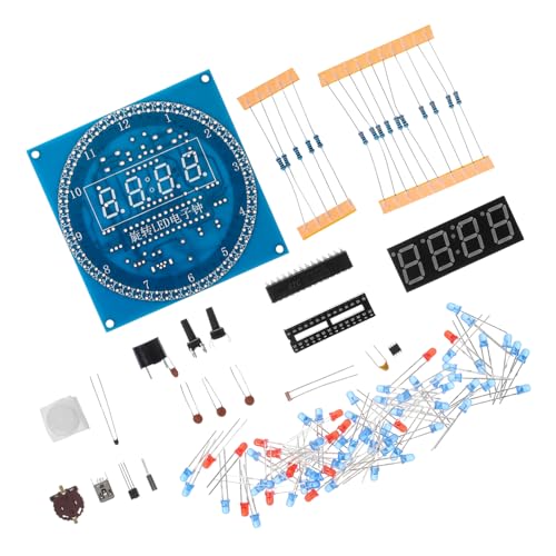VILLCASE 1 Satz DIY Elektronisches Uhr Kit Rotierendes LED Digitaluhr für Lernzwecke Bastelprojekt für Elektronik Enthusiasten Drehfunktion und Modifizierbarem Design VILLCASE 1 Satz DIY Elektronisches Uhr Kit Rotierendes LED Digitaluhr für Lernzwecke Bastelprojekt für Elektronik Enthusiasten Drehfunktion und Modifizierbarem Design von VILLCASE