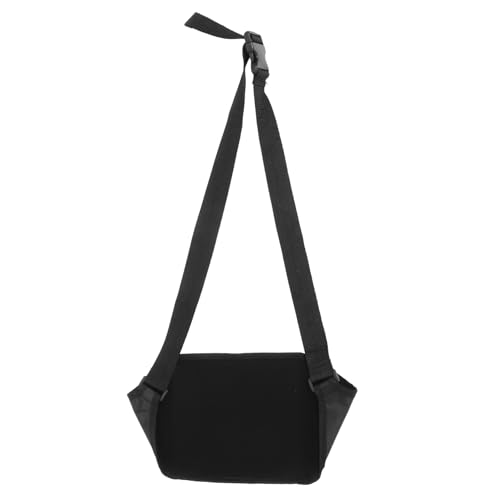 VILLCASE 1 Satz Hängematte gemacht Flug Fußstütze Ergonomisch tragbar Komfort hängend Und Flughafen-Essentials langes Flugzubehör für Flugzeuge Fußschlinge für Flugreisen Polyester Schwarz von VILLCASE