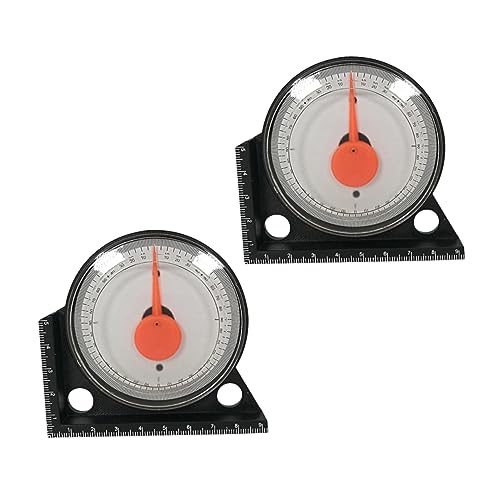 VILLCASE 1 Satz Hochpräziser Neigungsmesser Winkelmessgerät Inclinometer Für Fliesenverlegung Magnetisch Tragbar Für Bau Und Holzarbeiten 2 Stück von VILLCASE