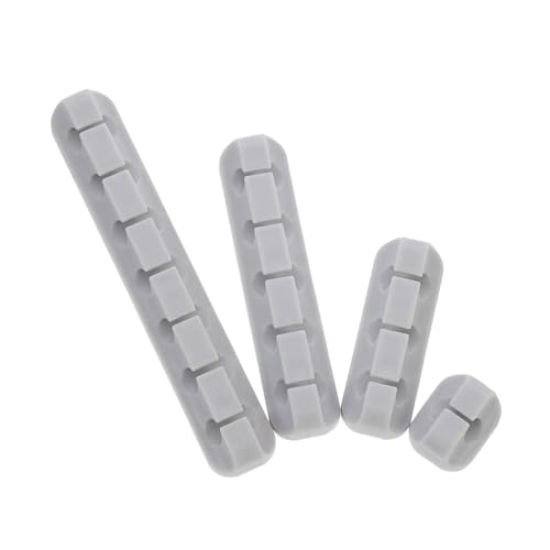 VILLCASE 1 Satz Kabelhalter Selbstklebende Kabelclips Für Kabelorganisation Am Schreibtisch Für Glatte Oberflächen Wie Für Büro Zuhause 4 Stück von VILLCASE