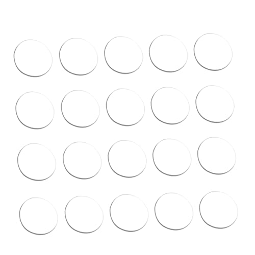 VILLCASE 20stücke Klare Stoßfänger Für Glastischplatten Runde Abstandshalter Aus Gummi Transparente Möbel Spacer Nicht Klebend Stoßfest Für Glas Tische Arbeitsplatten Und Andere von VILLCASE