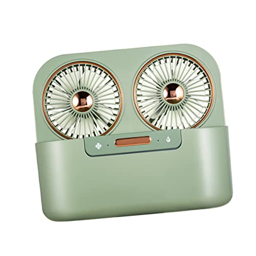 VILLCASE 1 Satz Kompakter USB Tischventilator mit Doppel Sprühnebel und Leiser Betriebsart Tragbarer Luftbefeuchter für Home Office Stunden Nano Wasserkühlung Grün VILLCASE 1 Satz Kompakter USB Tischventilator mit Doppel Sprühnebel und Leiser Betriebsart Tragbarer Luftbefeuchter für Home Office Stunden Nano Wasserkühlung Grün von VILLCASE