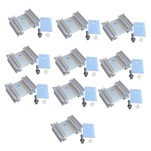 VILLCASE 1 Satz Kühlkörperlamellen Aus Aluminium Elektronischer Kühler Kühlerlamelle Kühllamellenblock Thermischer Aluminium Heizkörperkern Kühler Aluminiumprofil Zufällige Farbe von VILLCASE