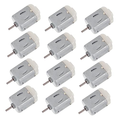 VILLCASE 1 Satz Mini -lüftermotor Winzig Miniatur Mikro-gleichstrommotoren Kleine Motoren Mini-elektromotor Kleiner Gleichstrommotor Vibrationsmotor Aluminiumlegierung 12 Stück von VILLCASE