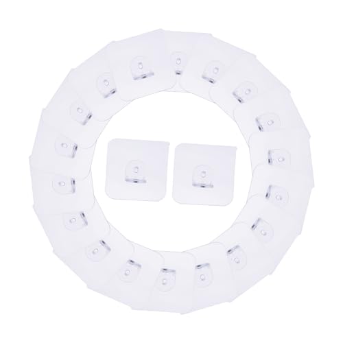 VILLCASE 1 Satz Selbstklebende Regalstützen Ohne Bohren Transparente Halterungen Für Schränke Und Für Einfache Montage Und Halt 50 Stück von VILLCASE