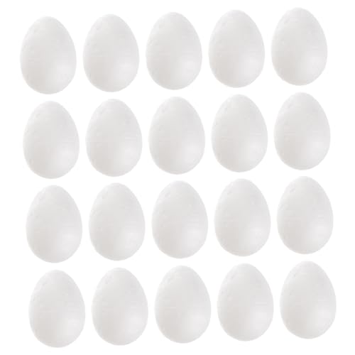 VILLCASE 1 Satz Stabile Durafoam Eier Zum Bemalen Und Basteln Weiße Styroporeier Für Langlebige DIY Ostereier Dekoration Für Osterbasteleien Und Kreative Osterzweige 50 Stück VILLCASE 1 Satz Stabile Durafoam Eier Zum Bemalen Und Basteln Weiße Styroporeier Für Langlebige DIY Ostereier Dekoration Für Osterbasteleien Und Kreative Osterzweige 50 Stück von VILLCASE