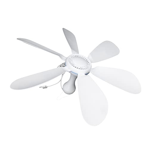 VILLCASE 1 Satz USB Powered Deckenventilator Hängender für Camping Schlafzimmer und Wohnheim Tragbar und Aufladbar für Heiße Sommertage von VILLCASE