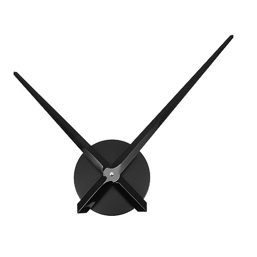 VILLCASE 1 Satz Uhrwerk Zubehör Hände Gold einfach Mechanismus Schreibtisch Uhren für Wohnkultur Uhr Ersatzteile Austausch des Uhrwerks für Wanduhren Uhr-Kit Aluminium Black von VILLCASE