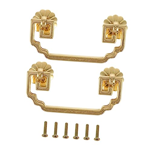 VILLCASE 1 Satz Vintage Möbelgriffe Kupfer Elegante Schubladengriffe Für Küchenschränke Schränke Antike Türgriffe Für Verschiedene Einrichtungsstile Hochwertige Sichere Und 2 Stück von VILLCASE