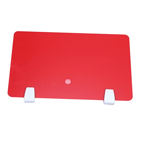 VILLCASE Acryl-Test-schallwand 1 Stück Büro-Desktop-partition Rot Einfach Zu Installierende Desktop-partitionsplatte Büro-partition Für Die Schule von VILLCASE