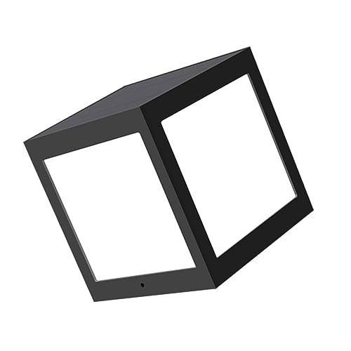 VILLCASE 1 Stück Solarlampe für Außen Wasserdichte LED Wandlampe mit Hochwertigem Design für Garten und Zaun Einfache Installation Energieeinsparend und Robust Schwarz VILLCASE 1 Stück Solarlampe für Außen Wasserdichte LED Wandlampe mit Hochwertigem Design für Garten und Zaun Einfache Installation Energieeinsparend und Robust Schwarz von VILLCASE