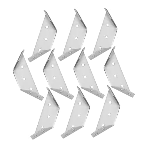 VILLCASE 10 Sätze Möbel Eckverbinder Eckwinkel für Tische und Stühle Strapazierfähige und Dekorative Winkelhalterungen Vielseitig Einsetzbar Schrauben Robustes Design für Langfristige von VILLCASE