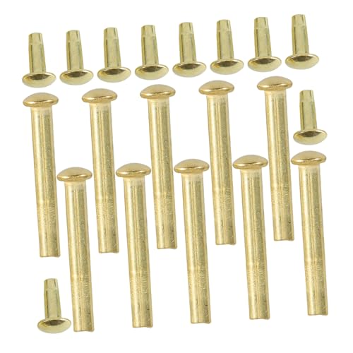 VILLCASE 10 Sätze Ventilatorzubehör Ziernieten Handfächerniete Fächerschaftnieten Für Hand Faltfächerschaft Ersatz Handfächerverschlüsse Faltfächerhalter Edelstahl Golden von VILLCASE