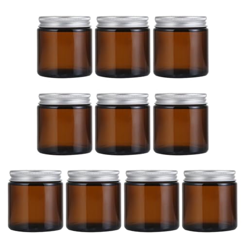 VILLCASE 10Stücke Teiliges Duftkerzenbehälter aus Glas mit Deckel Aromatherapie-flasche für Diy Kerzen Geeignet für Zuhause Schlafzimmer und Toilette von VILLCASE