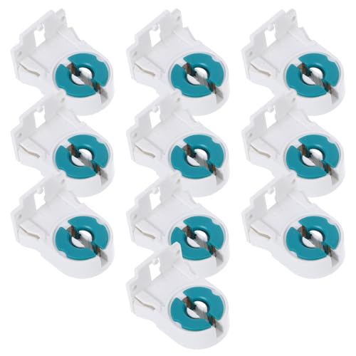 VILLCASE 10 Stück Fluorescent Lampenfassung Robuste Leuchte für und Gewerbe Einfache Installation Hitzebeständig Sichere Halterung für Röhren für und Industrie VILLCASE 10 Stück Fluorescent Lampenfassung Robuste Leuchte für und Gewerbe Einfache Installation Hitzebeständig Sichere Halterung für Röhren für und Industrie von VILLCASE