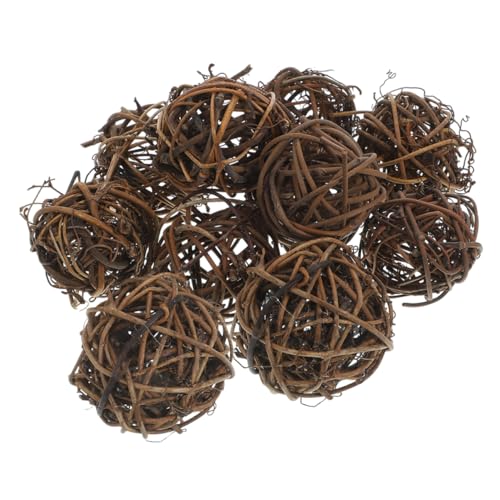 VILLCASE 10 Stück Rattan Kugeln Natürliche Weidenbälle für DIY Projekte Hochzeits und Tischdekoration Vasenfüller Rustikale Ornamente für Kindergarten und Partys VILLCASE 10 Stück Rattan Kugeln Natürliche Weidenbälle für DIY Projekte Hochzeits und Tischdekoration Vasenfüller Rustikale Ornamente für Kindergarten und Partys von VILLCASE