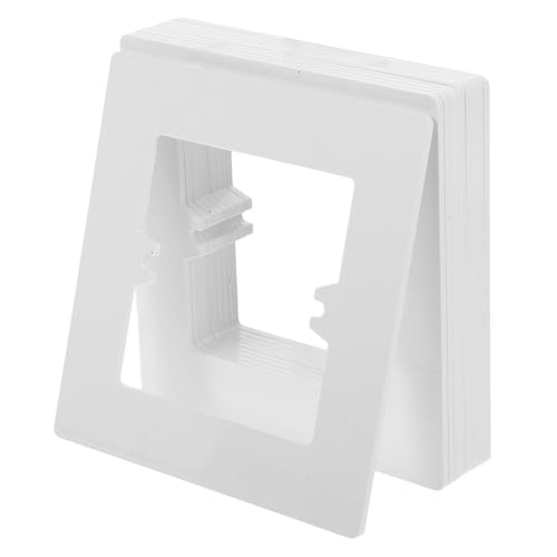 VILLCASE 10 Stück Schalterabdeckungen Vom Typ 86, Dekorative Platte, Vergrößerte Wandplatte, Abdeckplatte, Pvc-material, Einfache Installation, Lichtschalterschutz VILLCASE 10 Stück Schalterabdeckungen Vom Typ 86, Dekorative Platte, Vergrößerte Wandplatte, Abdeckplatte, Pvc-material, Einfache Installation, Lichtschalterschutz von VILLCASE