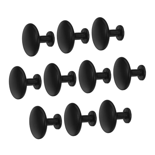 VILLCASE 10 Stück Schwarze Möbelgriffe Einloch-schubladengriffe Eleganter Küchenschrankgriff für Kommoden Kleiderschränke und Schranktüren mit Modernem Finish Einfache Montage Vielseitig von VILLCASE