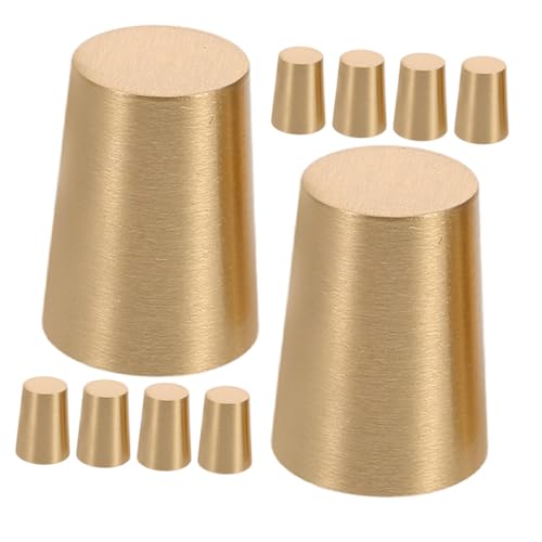 VILLCASE 10 Stück Teiliges Messing Höhe rutschfeste Untersetzer für Holztabletts Schmuckschachteln Möbel Stabile Display Tray Füße Langlebige Schutzpads für Küchenbrett VILLCASE 10 Stück Teiliges Messing Höhe rutschfeste Untersetzer für Holztabletts Schmuckschachteln Möbel Stabile Display Tray Füße Langlebige Schutzpads für Küchenbrett von VILLCASE