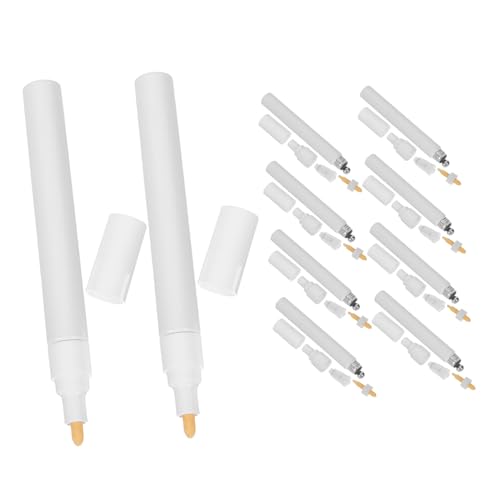 VILLCASE 10 Stück Teiliges Nachfüllbare Leere Acrylfarbe-marker mit Rundspitze Kompatibel für Reparatur und DIY Leichte Aluminiumhülle für Präzise Gleichmäßige Farbauftragung von VILLCASE