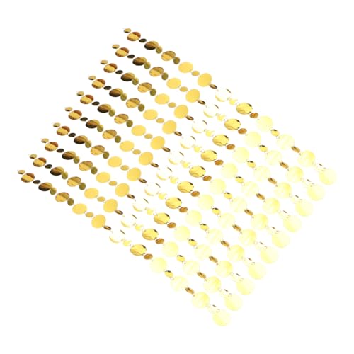 VILLCASE 10 Stück Teiliges Pailletten Vorhang Goldene Runde Glitzerdeko Kreative Hochzeits und Festtagsdekoration Funkelnder Sequins Curtain für Party Geburtstag Festival Stilvoller VILLCASE 10 Stück Teiliges Pailletten Vorhang Goldene Runde Glitzerdeko Kreative Hochzeits und Festtagsdekoration Funkelnder Sequins Curtain für Party Geburtstag Festival Stilvoller von VILLCASE