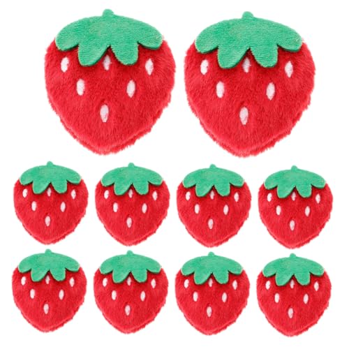 VILLCASE 10 Stück Teiliges Rote Flauschige Erdbeer applikationen zum Aufnähen und Aufbügeln Niedliche Cartoon motive für DIY Kleidung Stirnbänder Taschen für Kreative Nähprojekte VILLCASE 10 Stück Teiliges Rote Flauschige Erdbeer applikationen zum Aufnähen und Aufbügeln Niedliche Cartoon motive für DIY Kleidung Stirnbänder Taschen für Kreative Nähprojekte von VILLCASE