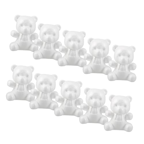 VILLCASE 10 Stück Teiliges Schaumstoff-bären zum Basteln Weiße Polystyrol-Formen Leicht zu Bemalen Robustes Material für DIY-Dekorationen bei Hochzeit Geburtstag und Schulprojekten VILLCASE 10 Stück Teiliges Schaumstoff-bären zum Basteln Weiße Polystyrol-Formen Leicht zu Bemalen Robustes Material für DIY-Dekorationen bei Hochzeit Geburtstag und Schulprojekten von VILLCASE