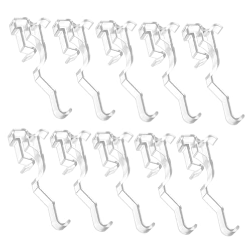 VILLCASE 10 Stück Teiliges Transparente Kunststoff clips für Horizontale Jalousien Langlebige Markierungsfreie Halterungen für Fensterdekoration zu Hause Büro Vielseitig Kompatibel mit von VILLCASE