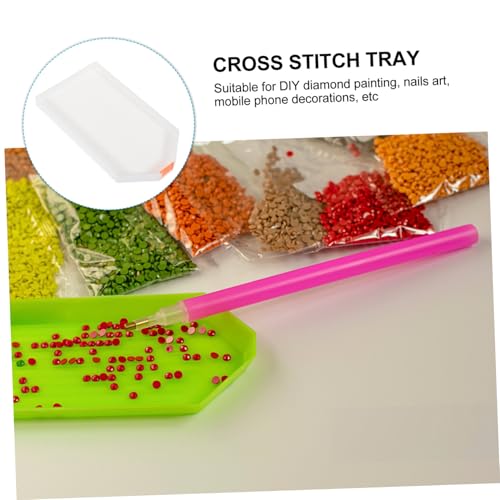 VILLCASE 10 Stück Teiliges Weißes Kunststoff Sortiertablett für Diamantmalerei und Kreuzstich Langlebige Glatte Oberfläche Vielseitig Einsetzbar für Schmuckherstellung Perlen und VILLCASE 10 Stück Teiliges Weißes Kunststoff Sortiertablett für Diamantmalerei und Kreuzstich Langlebige Glatte Oberfläche Vielseitig Einsetzbar für Schmuckherstellung Perlen und von VILLCASE