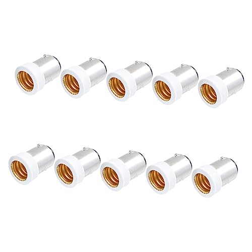VILLCASE 10 Stück Teiliges zu Lampenadapter Kompakte und Robuste Lampensockel für LED Glühlampen und für Werkstätten und Garagen von VILLCASE