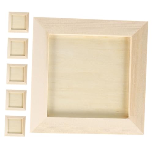 VILLCASE 10 X 10 cm Holzrahmen-Set Für Jungen Und Mädchen Fotorahmen-bastelset Unbehandeltes Holz Für Jungen Und Mädchen VILLCASE 10 X 10 cm Holzrahmen-Set Für Jungen Und Mädchen Fotorahmen-bastelset Unbehandeltes Holz Für Jungen Und Mädchen von VILLCASE