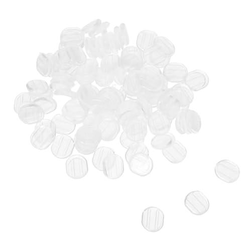 VILLCASE 100 Stück Ohrclip Polster Transparent Ohrclip Kissen Anti-rutsch Komfortable Ersatzpads Schmerzfrei Für Damen Alltag Sport Party von VILLCASE