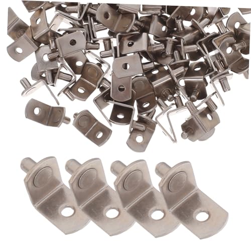 VILLCASE 100 Stück Regalträger aus Kaltgewalztem Unsichtbare Halter für Glas Holzregale Einfache Montage Platzsparend für Küchen Kleiderschränke Langlebige Regalbodenträger VILLCASE 100 Stück Regalträger aus Kaltgewalztem Unsichtbare Halter für Glas Holzregale Einfache Montage Platzsparend für Küchen Kleiderschränke Langlebige Regalbodenträger von VILLCASE